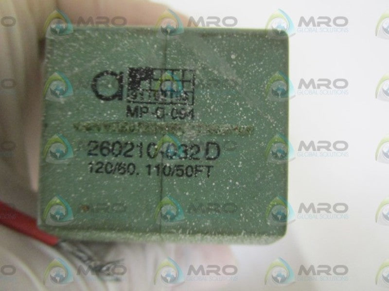 ASCO 260210-032D SOLENOID COIL 120/110V  UNMP