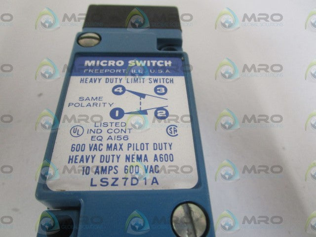 MICROSWITCH LSZ7D1A LIMIT SWITCH *NEW IN BOX*
