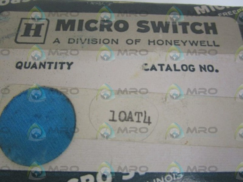 MICRO SWITCH 10AT4 TOGGLE SWITCH  NSMP