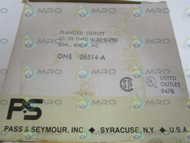 PASS & SEYMOUR LEGRAND 26514-A FLANGED OUTLET *NEW IN BOX*