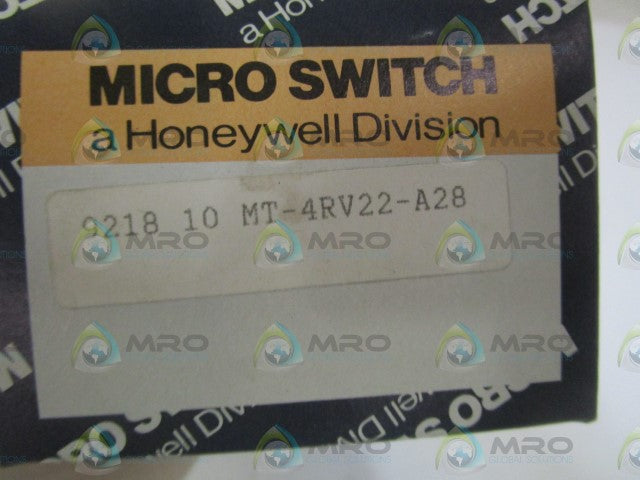 MICROSWITCH MT-4RV22-A28 ROLLER LIMIT SWITCH *NEW IN BOX*