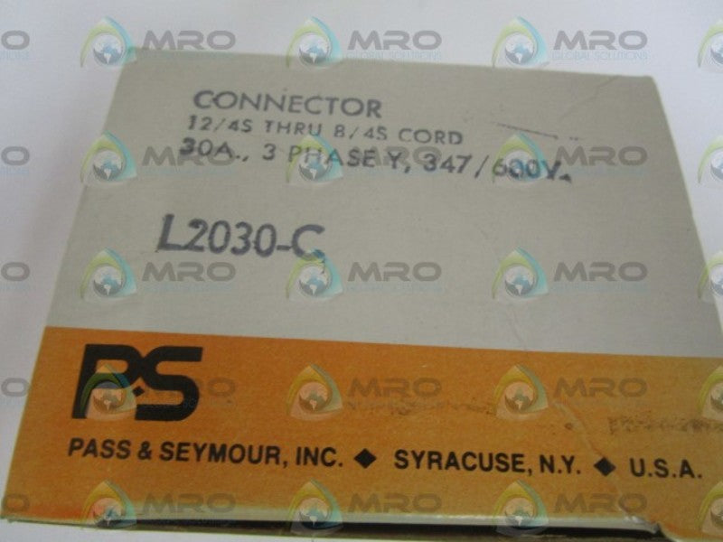 PASS & SEYMOUR LEGRAND L2030-C CONNECTOR *NEW IN BOX*