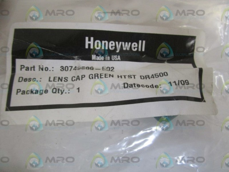 HONEYWELL 30749599-502 LENS CAP GREEN *NEW IN FACTORY BAG*
