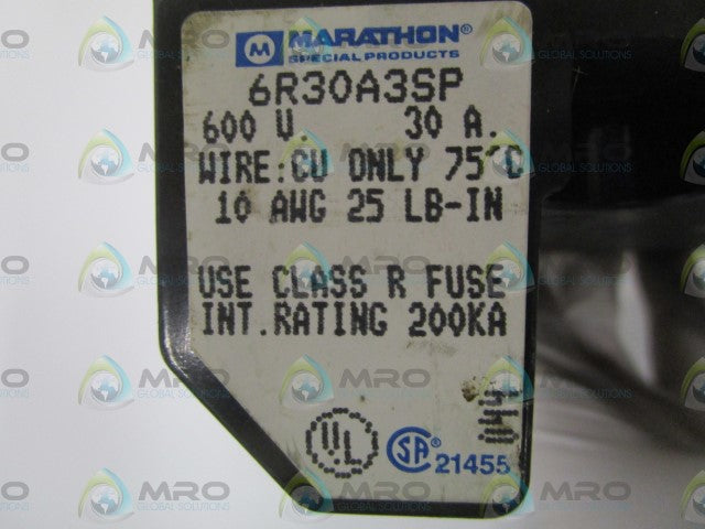 MARATHON 6R30A3SP FUSE HOLDER *USED*