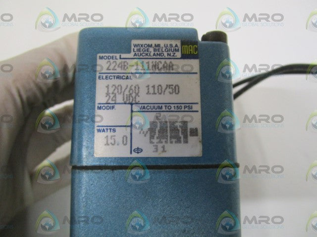 MAC 224B-111NCAA CONTROL VALVE *NEW NO BOX*