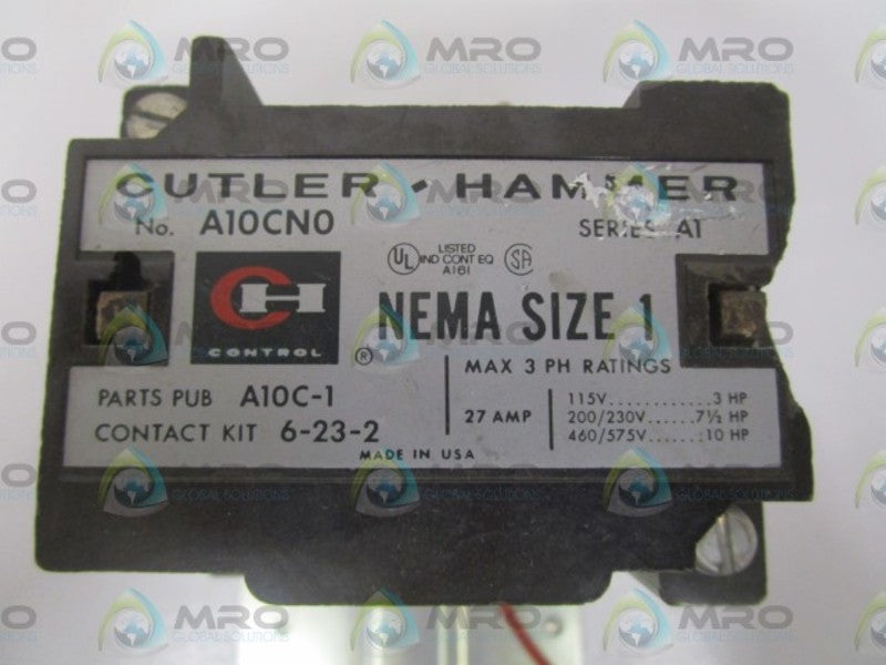 CUTLER HAMMER A10CN0 (AS PICTURED) UNMP