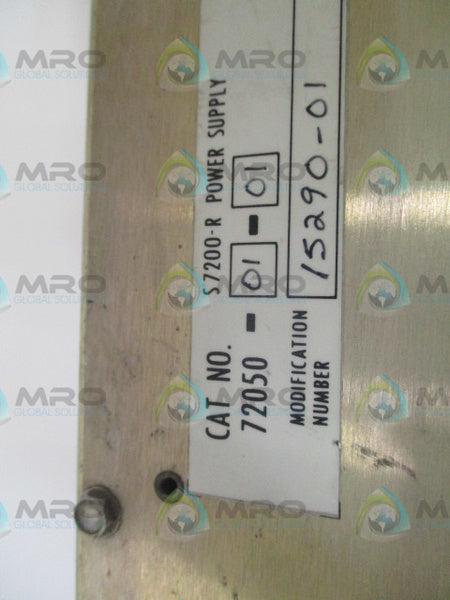 BENTLY NEVADA S7200-R 72050-01-01 POWER SUPPLY (AS PICTURED)  UNMP