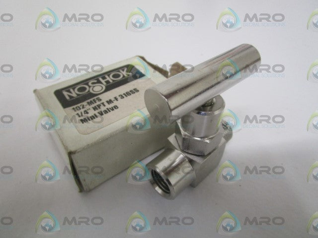 NOSHOK 102-MFS MINI VALVE 1/4" *NEW IN BOX *