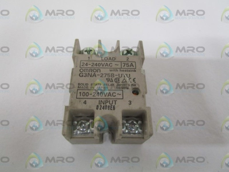 OMRON G3NA-275B-UTU SOLID STATE RELAY *USED*