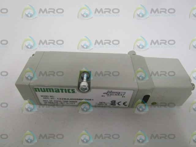 NUMATICS 122BA400M000061  SOLENOID VALVE *NEW NO BOX *