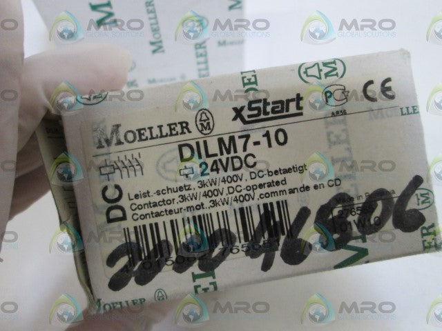 LOT OF 2 MOELLER CONTACTOR 24VDC DILM7-10 *NEW IN BOX *