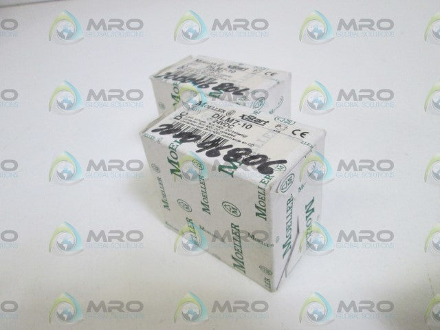 LOT OF 2 MOELLER CONTACTOR 24VDC DILM7-10 *NEW IN BOX *