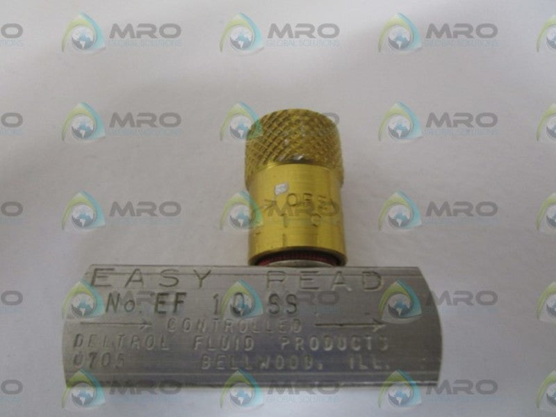 DELTROL CONTROLS EF10SS FLOW CONTROL VALVE  NSMP