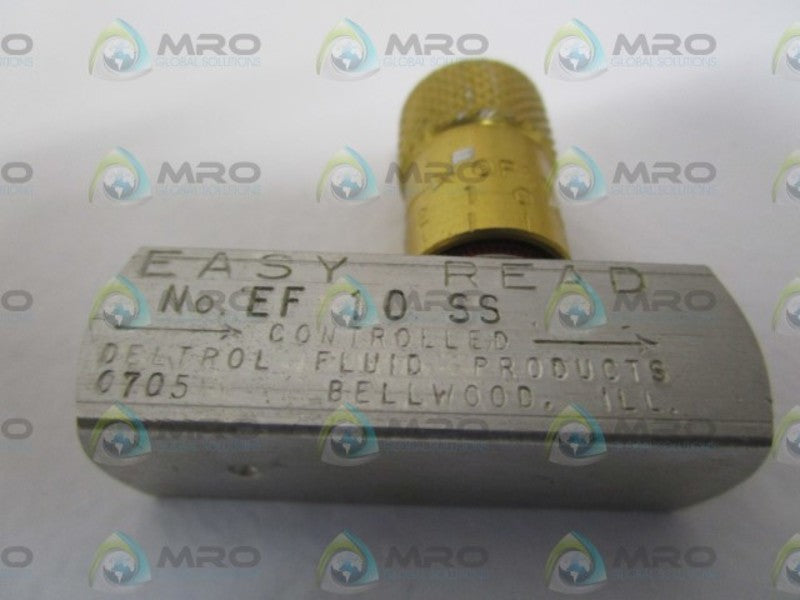 DELTROL CONTROLS EF10SS FLOW CONTROL VALVE  NSMP
