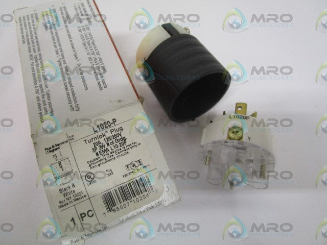 PASS & SEYMOUR LEGRAND TURNLOK L1020-P PLUG *NEW IN BOX*