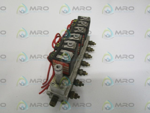 LOT OF 6 ASCO U8380B2 SOLENOID VALVE *USED*