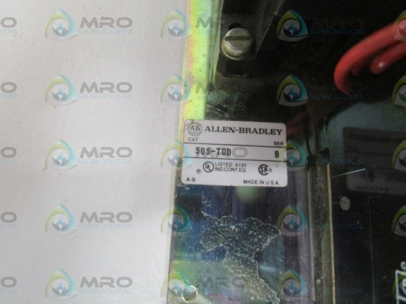 INDUSTRIAL SPARE PART 505-TOD SER. B REVERSING STARTER (AS PICTURED)  UNMP
