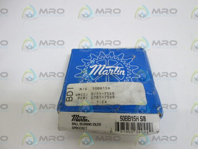 MARTIN 50BB15H BALL BEARING IDLER SPROCKET 5/8" *NEW IN BOX*