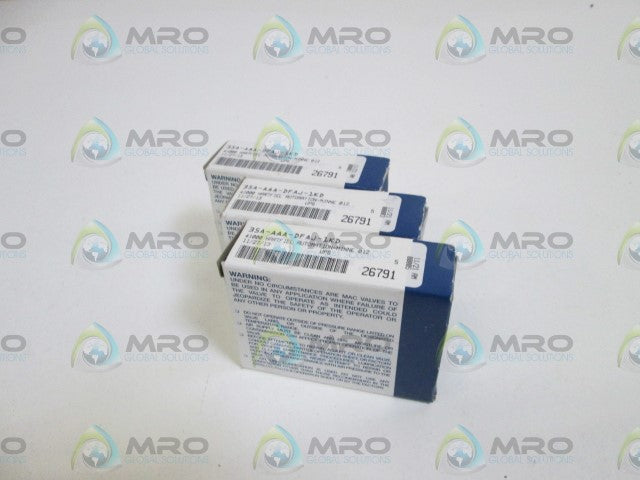 LOT OF 3 MAC VALVE 35A-AAA-DFAJ-1KD *NEW IN BOX*