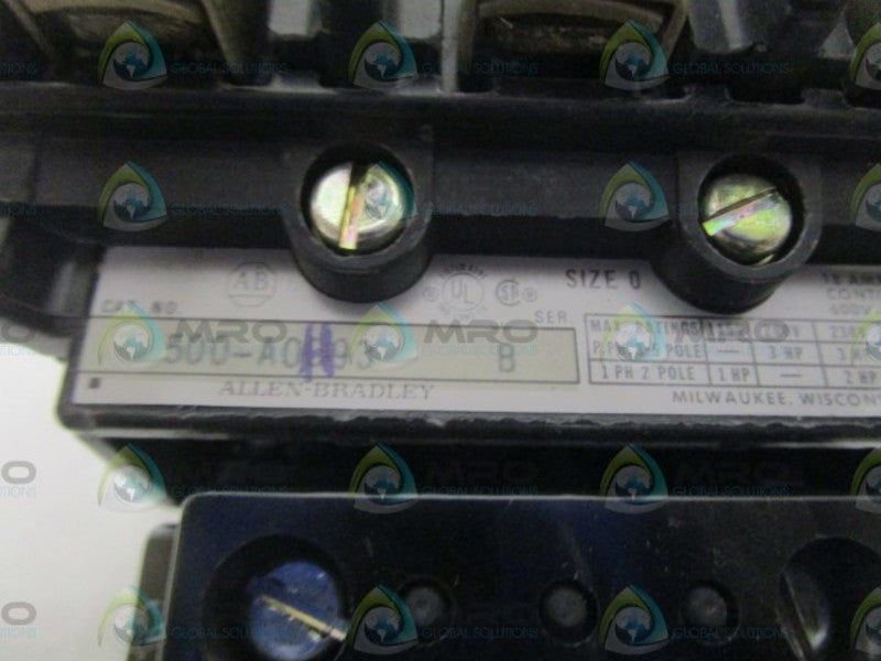 INDUSTRIAL SPARE PART 500-AOH93 SER. B 208V (AS PICTURED)  NSMP