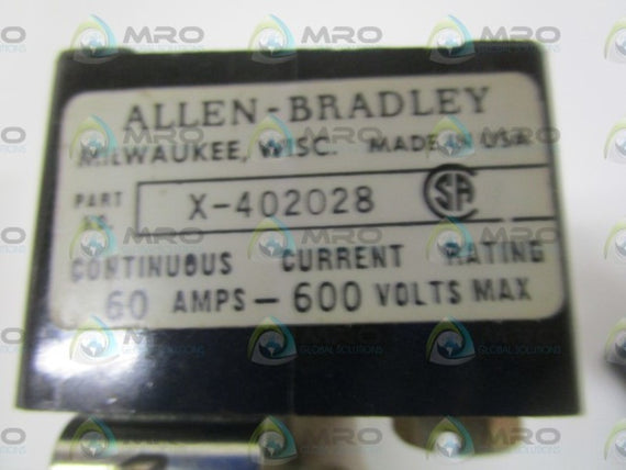 ALLEN BRADLEY 1491-N266 SER. A FUSE BLOCK (AS PICTURED) * NEW IN BOX *
