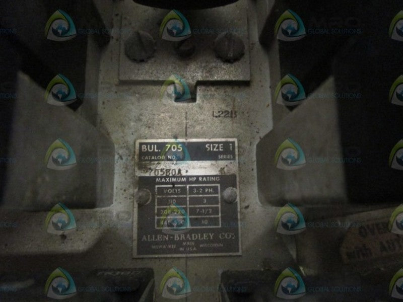 ALLEN BRADLEY 705-BOA SER. K REVERSING STARTER (AS PICTURED)  UNMP