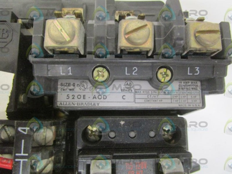 ALLEN BRADLEY 520E-AOD SER. C STARTER SIZE 0 (AS PICTURED)  NSNP