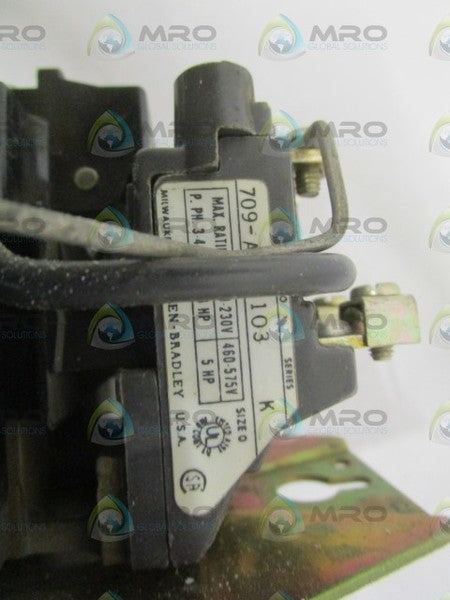 ALLEN BRADLEY 709-AOWJ103 SER. K  UNMP