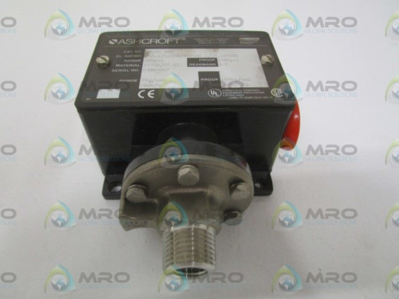 ASHCROFT B424VX06 PRESSURE SWITCH 100 PSI  NSMP