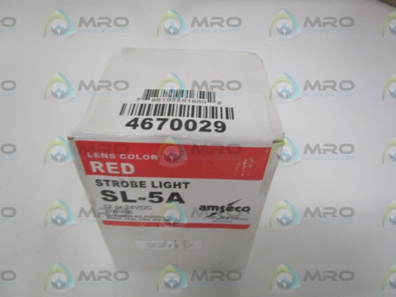 AMSECO SL-5AR RED STROBE LIGHT * FACTORY SEALED *