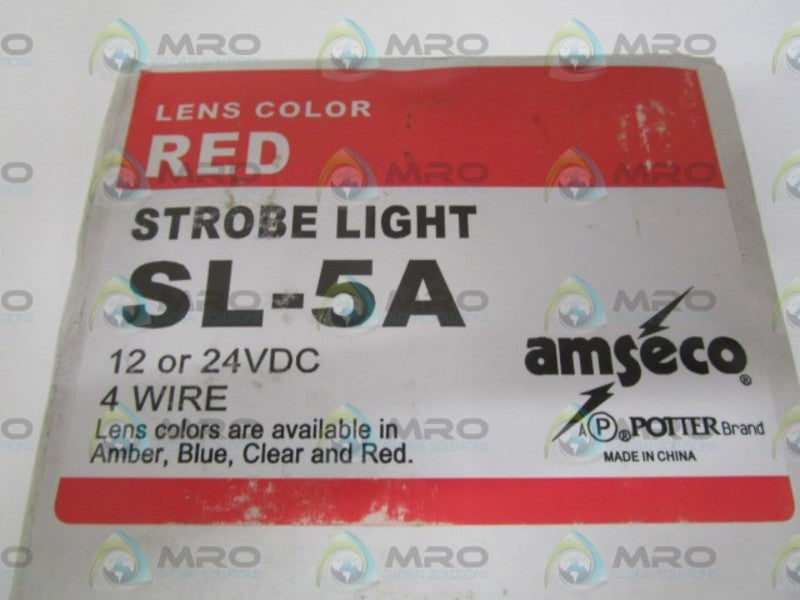 AMSECO SL-5AR RED STROBE LIGHT * FACTORY SEALED *