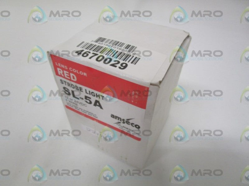 AMSECO SL-5AR RED STROBE LIGHT * FACTORY SEALED *
