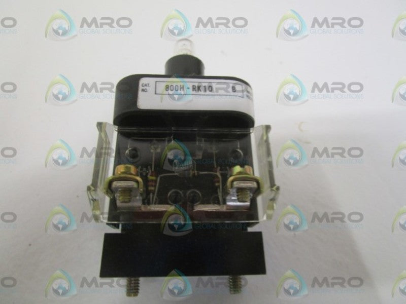 ALLEN BRADLEY 800H-RK10A SER.B PILOT LIGHT UNIT (AS PICTURED)  NSMP