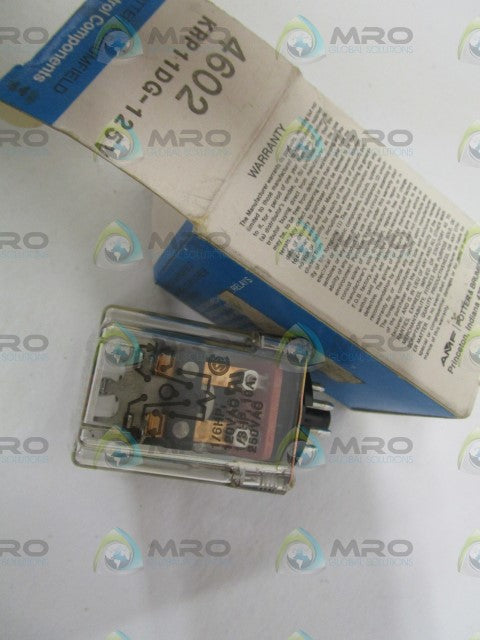 POTTER & BRUMFIELD KRP-11DG-125 RELAY 125VDC *NEW IN BOX*