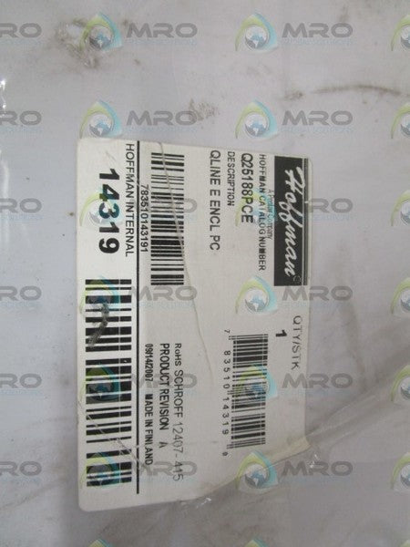 HOFFMAN Q25188PCE ENCLOSURE *NEW NO BOX*