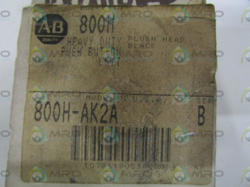 INDUSTRIAL SPARE PART 800H-AK2A SER. B PUSH BUTTON UNIT (AS PICTURED)  NSMP