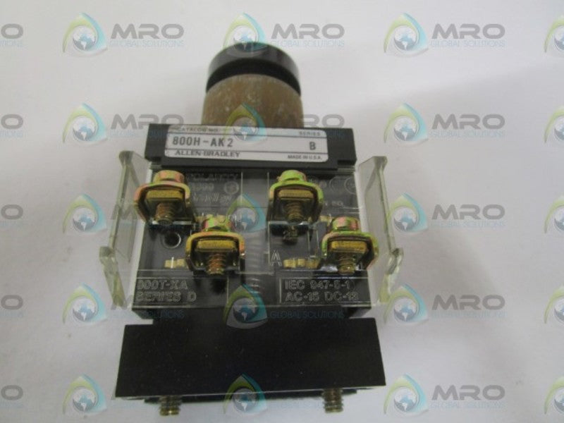 INDUSTRIAL SPARE PART 800H-AK2A SER. B PUSH BUTTON UNIT (AS PICTURED)  NSMP