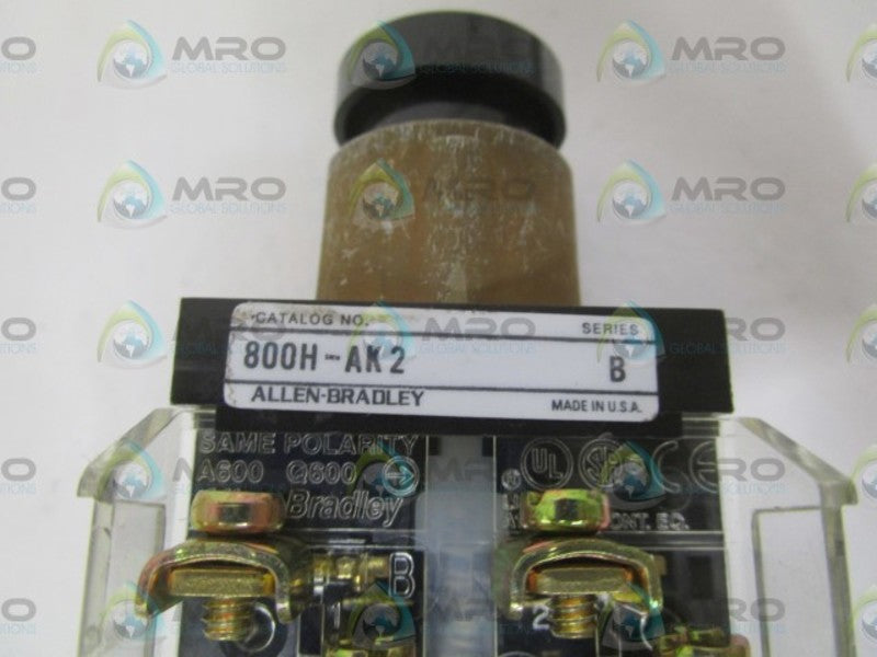 INDUSTRIAL SPARE PART 800H-AK2A SER. B PUSH BUTTON UNIT (AS PICTURED)  NSMP