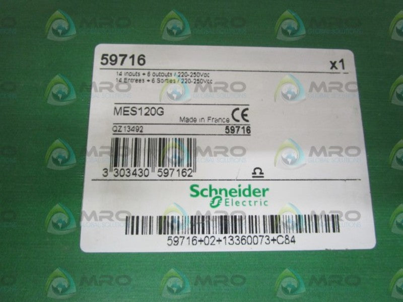 SCHNEIDER ELECTRIC 59716 MES120G 14 INPUTS  +6 OUTPUTS MODULE  NSMP