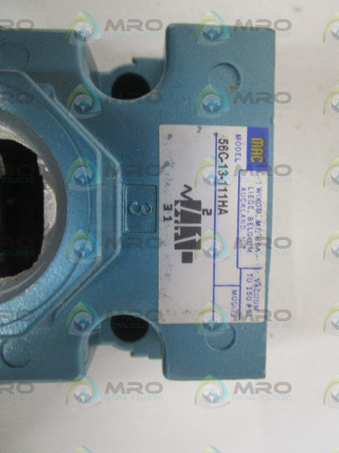 MAC 56C-13-111HA SOLENOID VALVE (AS PICTURED) *NEW NO BOX*