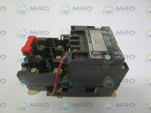 SQUARE D 8536-SCG3 MOTOR STARTER 110/120V *USED*