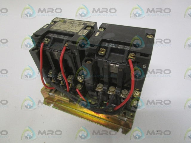 SQUARE D 8736-SAO16 SER. B REVERSING STARTER SIZE 00 *USED*