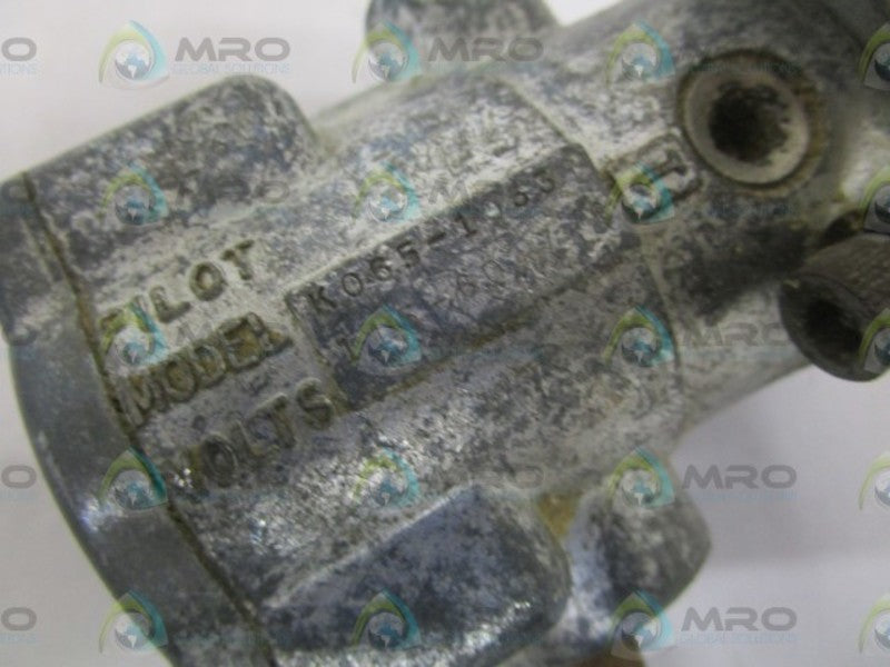 PARKER K065-1033 W/ K058-002  SOLENOID VALVE *USED*