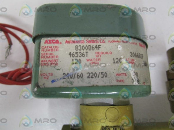 ASCO 8300D64F SOLENOID VALVE  UNMP