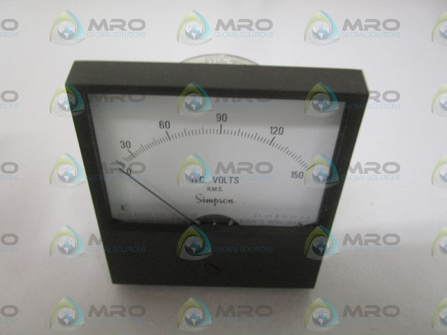 SIMPSON 17731 PANEL METER 0-150AC VOLTS *NEW IN BOX*