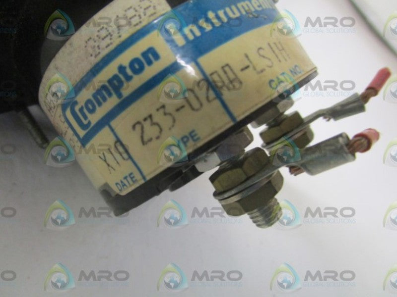 CROMPTON INSTRUMENTS 233-02AA-LS1H 0-150 UNMP
