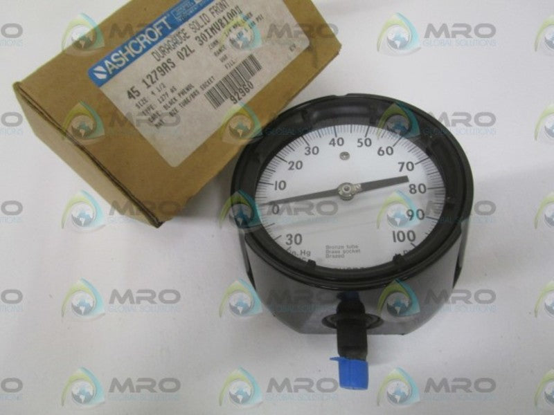 ASHCROFT 451279AS02L-30IMV&100# 30-0IMV 0-100PSI  NSMP