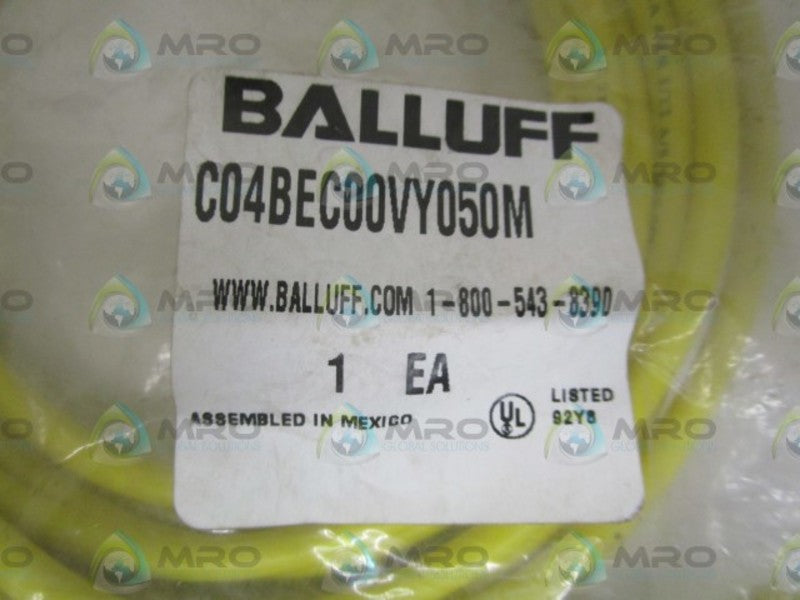 BALLUFF C04BEC00VY050M CORDSET * NEW IN FACTORY BAG *
