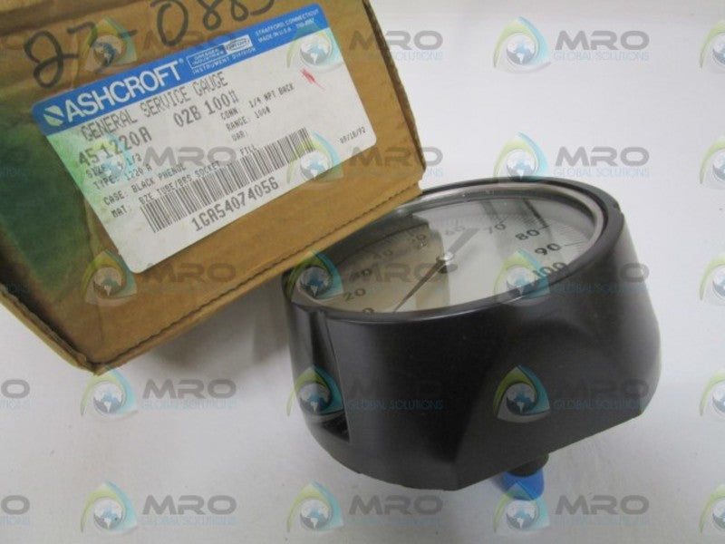 ASHCROFT 451220A02B-100# 0-100PSI NSMP