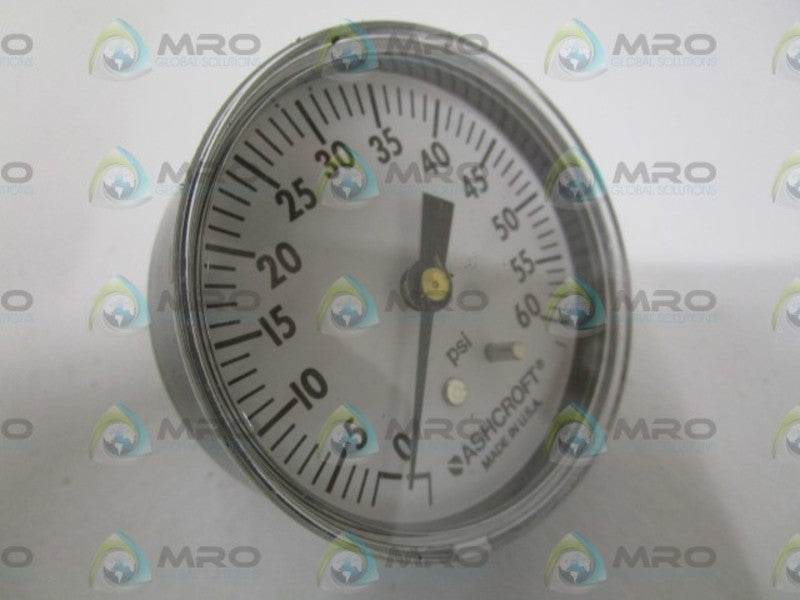 ASHCROFT 25W1005H02B-60# 0-60PSI  NSMP